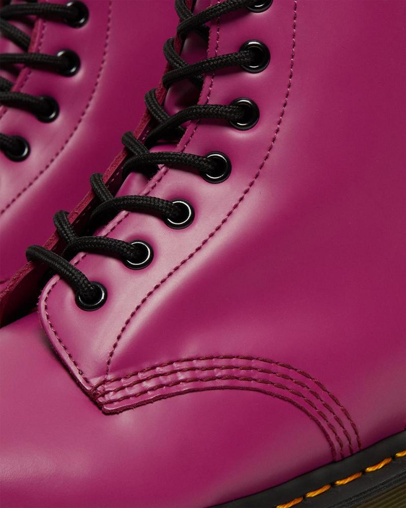 Dr Martens 1460 Smooth Læder Snørestøvler Herre Lyserød | DK 532QMA